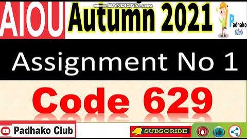 ⏩ AIOU Code 629 Solved Assignment No.1 Autumn 2021 || Level: M.ED/MA Education