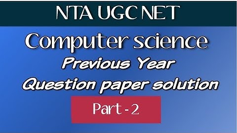 UGC NET Previous year question paper discussion || UGC NET Dec-2019 || Computer science || DBMS.