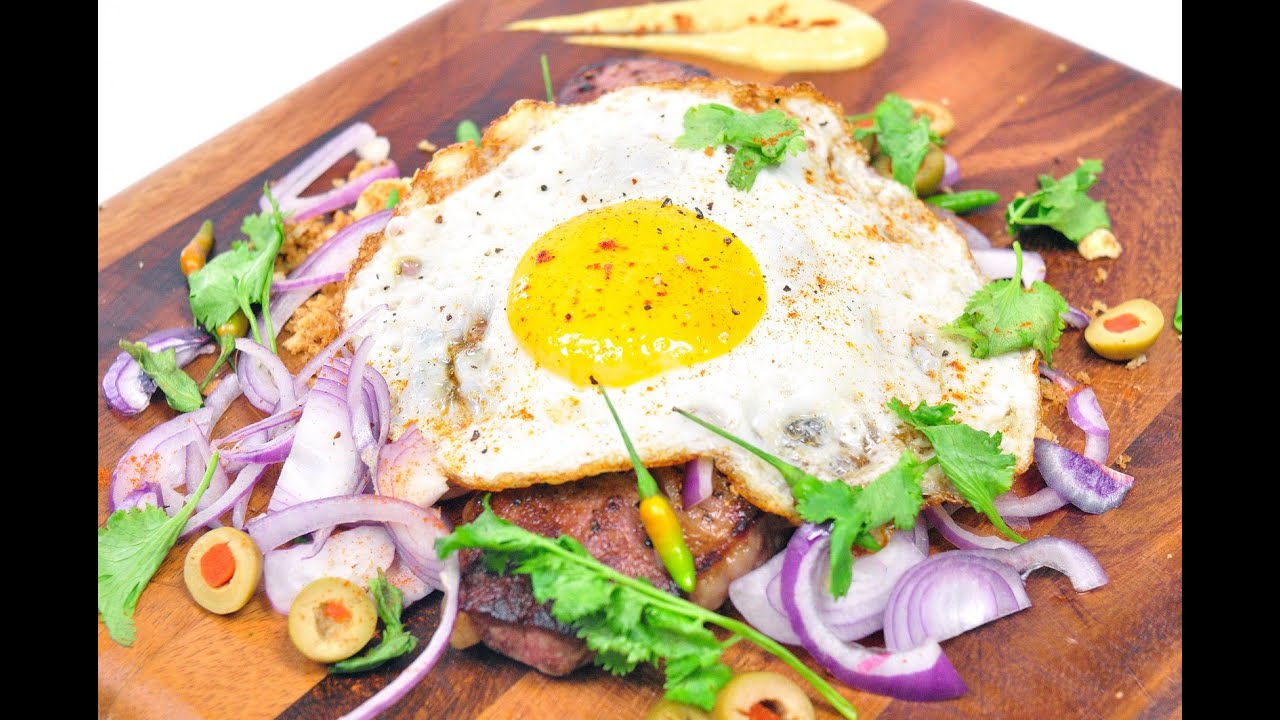 สเต็กเนื้อไข่ดาว Lazy Sunday Steak