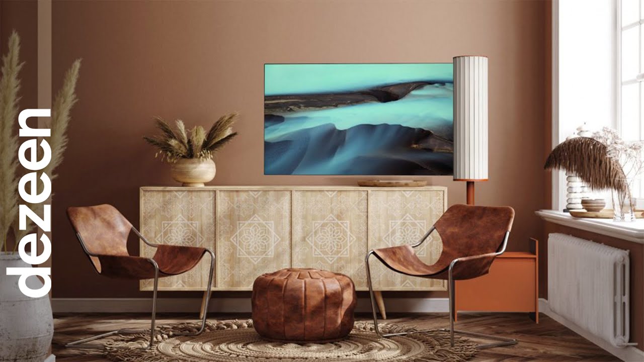 Doyeon Shin designs OLED television that unfurls like a flag | Dezeen