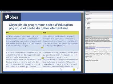 Entamer la discussion : un survol du programme-cadre d’ÉPS du palier élémentaire de 2019