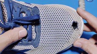 Learn by yourself how to fix a hole on your shoes amazingly / keep your shoes