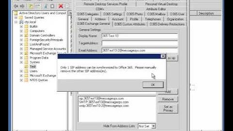 Modify Email Addresses with the 365 Command Active Directory Extensions
