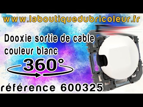 600325 Sortie de câble standard dooxie finition blanc