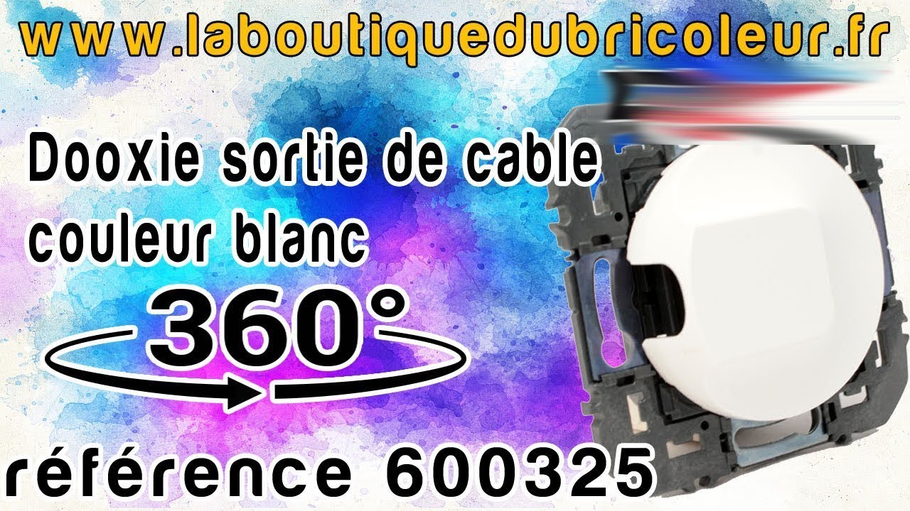 Sortie de Câble Composable Legrand Dooxie Blanc 600325 