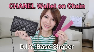 BAIXUEJI Purse WOC Base Shaper, Felt Base Shaper Saver and Insert for  Wallet on Chain Bags Handbag woc Bag Base Shaper (Base Shaper（Black）)