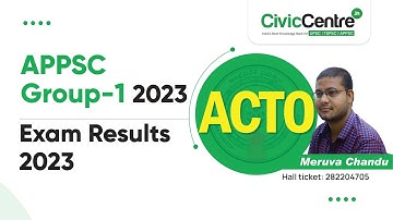 Meruva Chandu | ACTO | APPSC Group-1 Results 2023