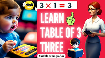 3-x1=3 Multiplication l Table of Three 3 l Tables Song Multiplication l MathsTables l @KidsDianaShow
