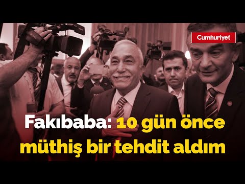 AKP'den istifa eden Ahmet Eşref Fakıbaba: 10 gün önce müthiş bir tehdit aldım