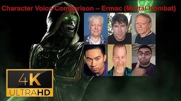 CHARACTER VOICE COMPARISON - ERMAC (MORTAL KOMBAT)