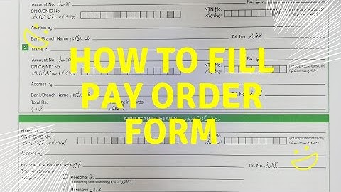 how to fill bankers cheque form |bank Al Habib | pay order form #bankalhabib #viralvideo