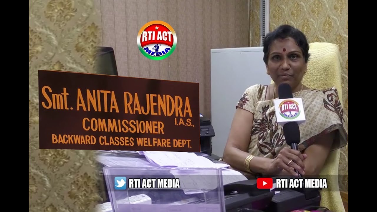 B.C WELFARE DEPT. COMMISSIONER Smt. ANITA RAJENDRA I.A.S. - VOICE ...