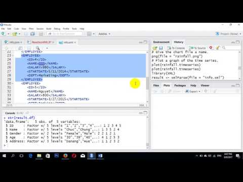 Reading JSON & XML File in R