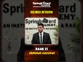 RAS 2024 Topper | Abhishek Amrawat | Rank - 21 | Mock Interview | Springboard Academy