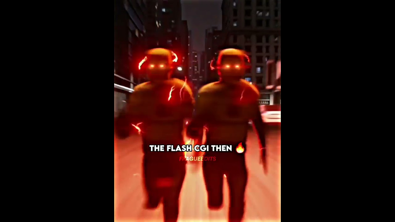 The Flash CGI Now Vs Then Shorts