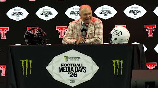 Texas Tech coach Joey McGuire discusses turbulent offseason for Red Raiders