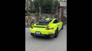 ACID GREEN Porsche GT2RS and a GT3RS #porsche #porschegt2rs #porschegt3rs