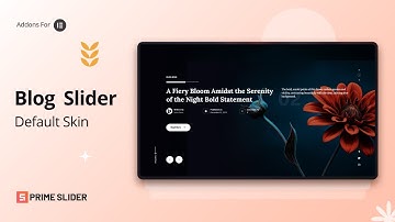 Create Stunning Blog Sliders in Elementor with Prime Slider | Default Skin Tutorial