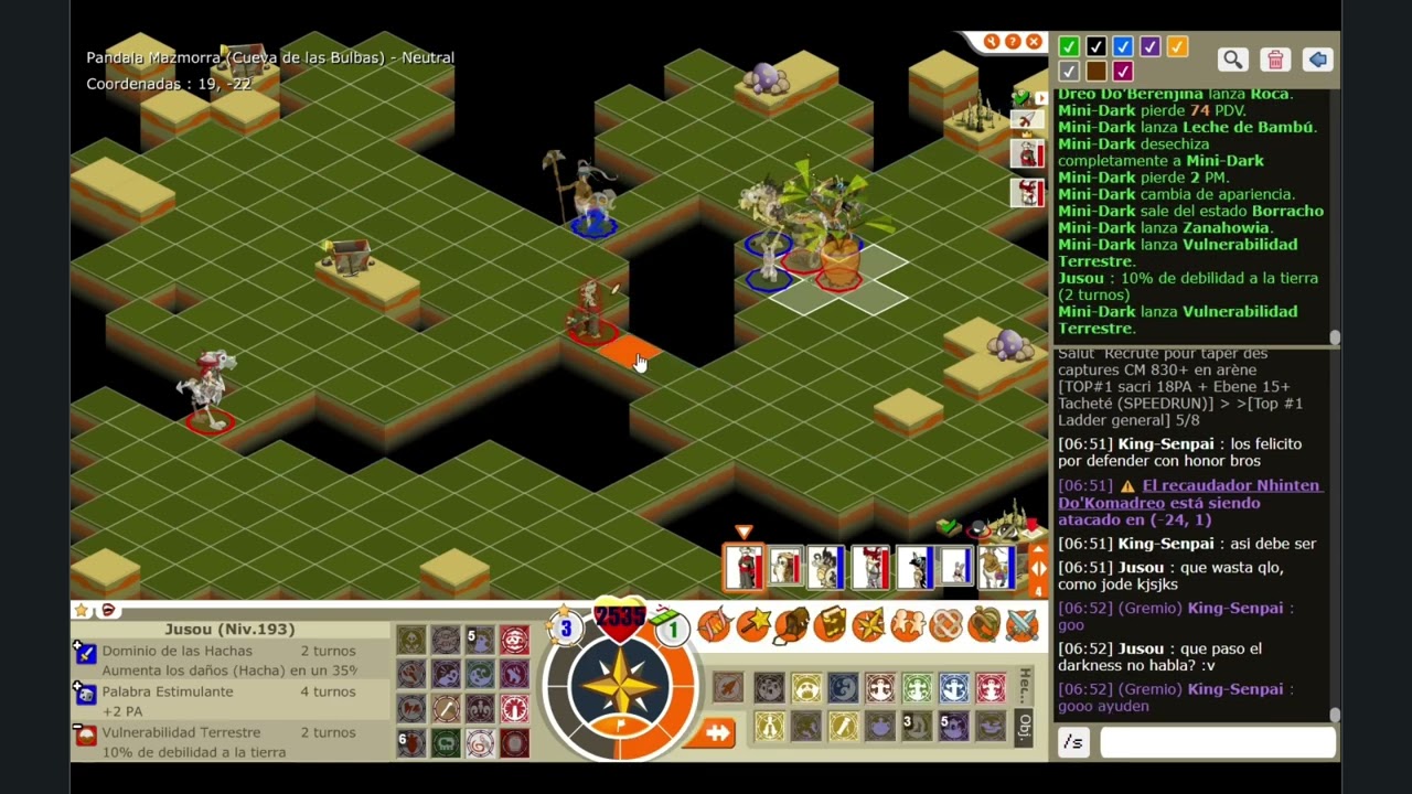 Ataque PVP - Gremio Midgard - [2] VS [3] - Dofus Retro [BUN]