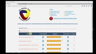 Using Mobile Forms Software For Field Data Collection And Checklists: Introduction To QR Mobile Data