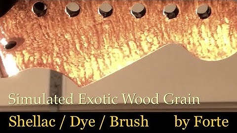 DIY: Exotic Wood Grain WITHOUT Hurting the Rain Forests .. Eco Friendly Strat Neck