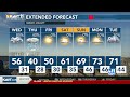 Precipitation enters as the wind pick up, and cooler air filters in