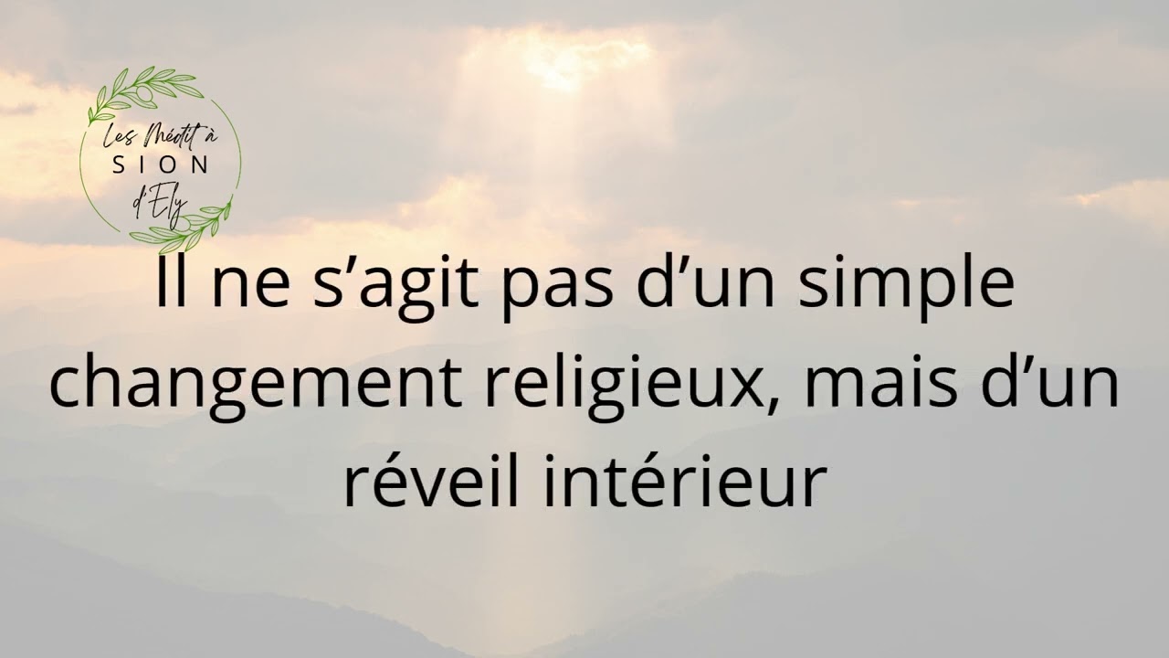 La foi ouvre ce que tu ne vois pas