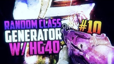 Black Ops 3 - "DLC WEAPON STYLE" HG-40 RANDOM CLASS! "RANDOM CLASS GENERATOR!" #10