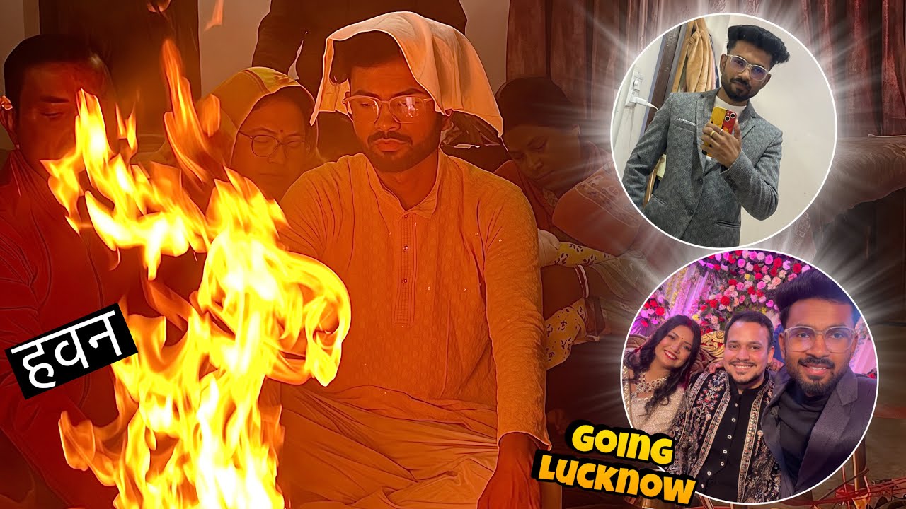 Ghar me saraswati pooja krke achanak lucknow kyu chale gye?😱