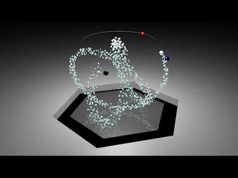 3D Lissajous curve with 2-2-3 ratio.