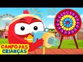 Jogo De Estourar O Balão Lucky Ducky Cartoon E Vídeos Educativos De Campo Das Crianças 