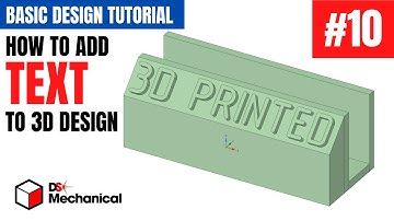 How to ADD TEXT to 3D Model - Narrated Tutorial of 3D Modeling Using Designspark Mechanical #10