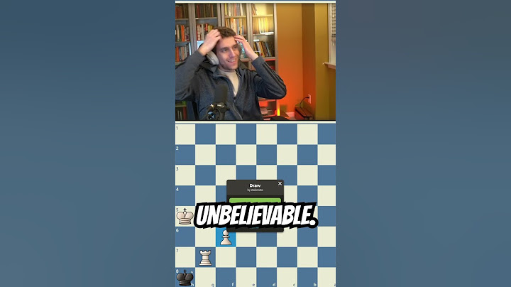 NO WAY HE ACTUALLY STALEMATED...