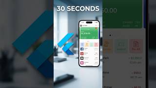 Flutter Tutorial for Beginners - Wallet App in Flutter under 30s! 📲