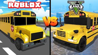 Funny School Bus Tests in GTA 5 and Roblox (Which Will Win?) by Iggy Fresh 7,057 views 1 year ago 2 minutes, 44 seconds