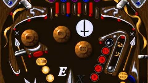 Epic Pinball (1993) - Excalibur gameplay footage