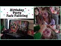 Birthday Party Face Painting ~ On the job face painting