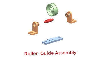 Roller Guide Assembly Animation in NX (Unigraphics) || C for CAD ||
