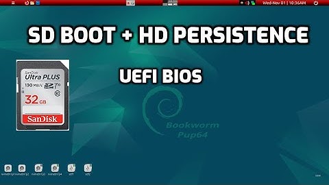 sd card boot + HD persistence in UEFI bios install: Part II