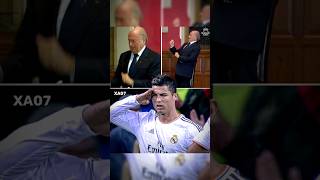 Ronaldo Destroyed Fifa President 🥶😱 #shorts #ronaldo #marcelo #shortsvideo