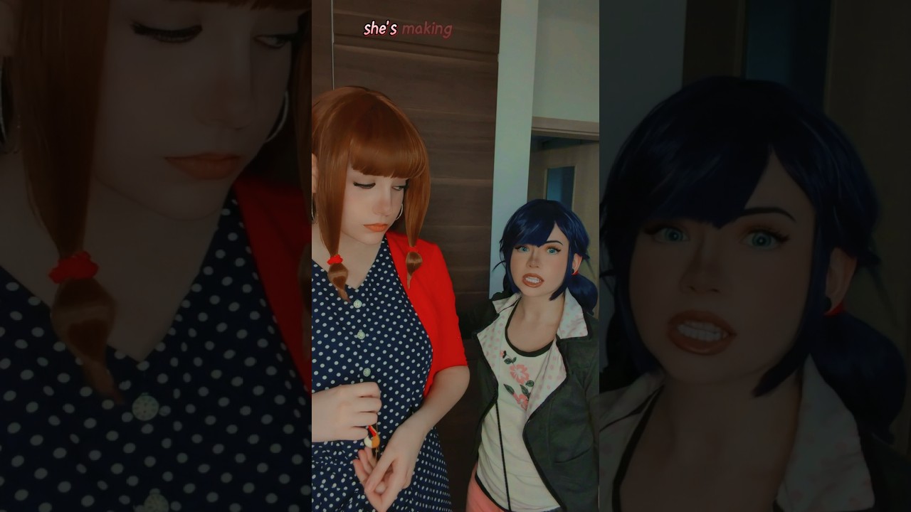 My grandma's pendant! | Lila & Marinette @nikkihatsunecosplay#miraculous #cosplay #shorts