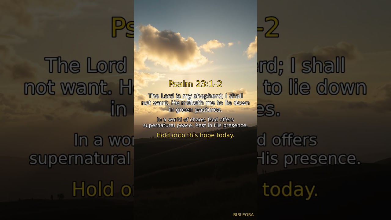 God's Word: Peace | Psalm 23:1-2
