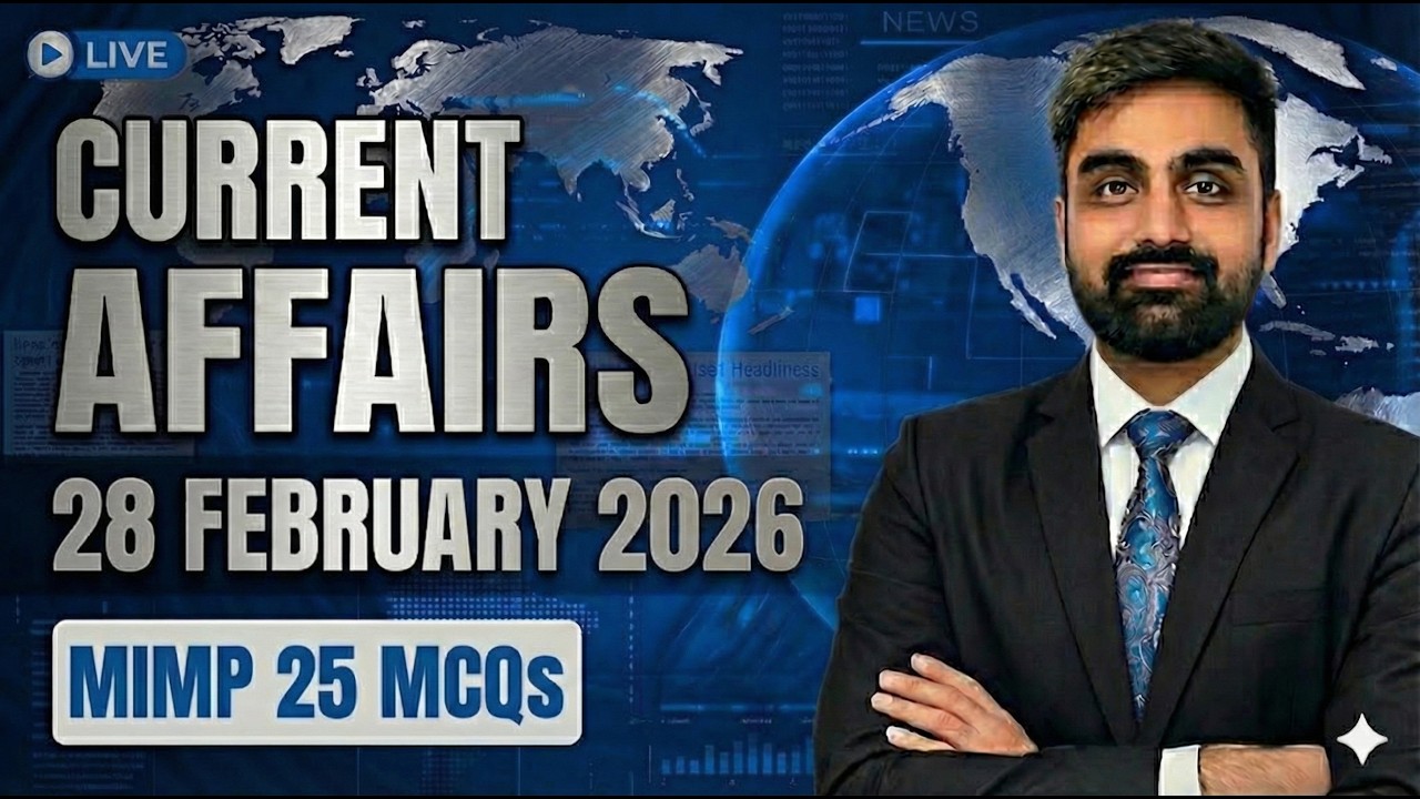 28 February 2026 |  Daily Current Affairs | Top 25 Most Important MCQs  #currentaffairsgujarati
