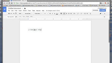 Google Docs Equation Editor Instr