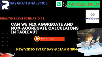 Learn if we can we mix Aggregate and non- aggregate calculations | Row level calculation in Tableau.