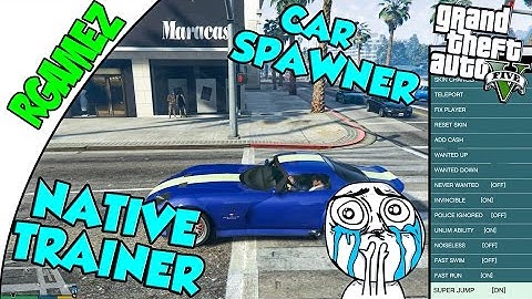 Grand Theft Auto 5 Mods: Native Trainer Gameplay (GTA V PC)