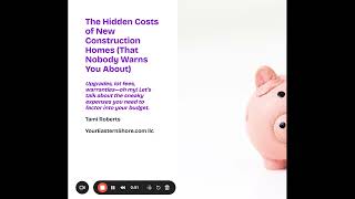 3️⃣ The Hidden Costs of New Construction Homes (That Nobody Warns You About)