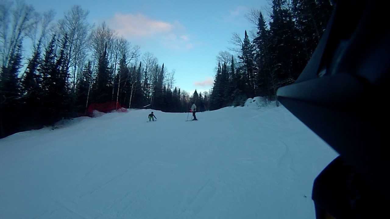 Night Skiing at Mt Baldy Thunder Bay Ontario Feb 2017 YouTube