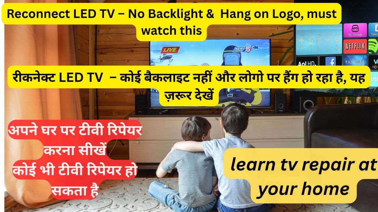 Reconnect LED TV RELEB4304 – No Backlight & CV338-C42 Hang on Logo ...