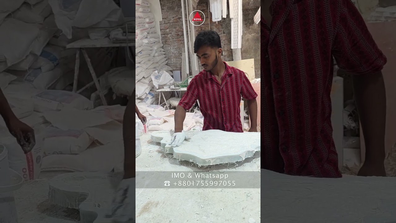 How to make Gypsum Design #shorts #gypsumceilingdesign #falseceilingdesign